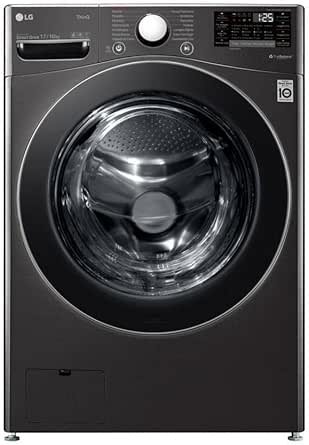 Lava e Seca Smart LG 17kg Aço Escovado Preto com Conectividade Wi-Fi ThinQ - WD17BV2S6B - Motor Inverter