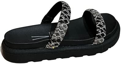 Chinelo Papete em Tiras com Strass Conforto Brilho Vizzano