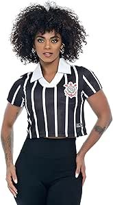 Camisa Polo Cropped Corinthians, Feminina