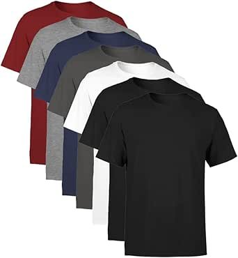 Kit 7 Camisetas Masculina SSB Brand Lisa Algodão 30.1 Premium
