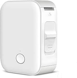 Mini Impressora Térmica Bluetooth Portátil, Mini Impressora de Etiquetas, Rotuladora de Etiquetas Adesivas, Máquina de Etiquetar com Fita Inteligente, Mpressora Térmica Etiquetador