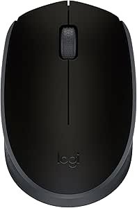 Mouse sem fio Logitech M170 com Design Ambidestro Compacto, Conexão USB e Pilha Inclusa - Preto