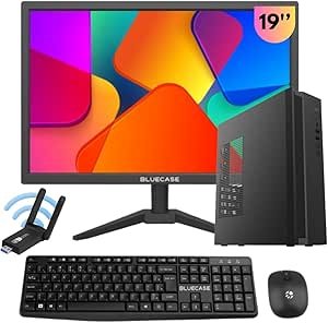 Mini PC Slim Intel Core i7 3ª Geração | 16GB RAM | SSD 512GB NVMe | Windows 11 Pro | Monitor 19’’ + Teclado e Mouse sem Fio | WI-FI 5GHZ | Computador Completo para Escritório e Est