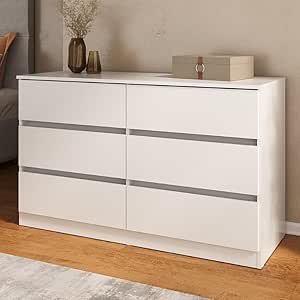 Cômoda com 6 Gavetas 120cm Multimóveis Mp4396 Branco