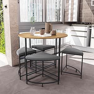 Mesa de Jantar 4 Lugares Freijo/Preto - Kappesberg