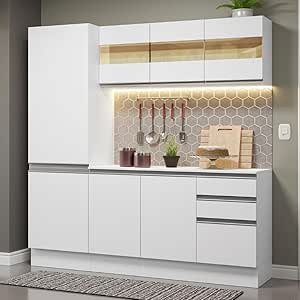 Armário de Cozinha Compacta 100% Mdf 170 cm Smart Madesa 01